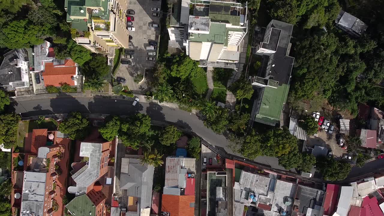 카라카스 시내에서 위에서 아래로 내려오는 사진, 베네수엘라의 이 나는 날, 격리 기간 동안