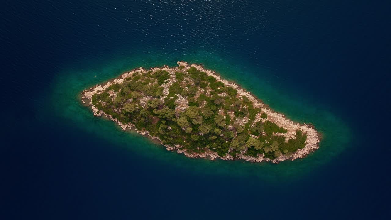 그리스 의 이타카 섬 의 영화적 인  ⁇  다운 항공 촬영