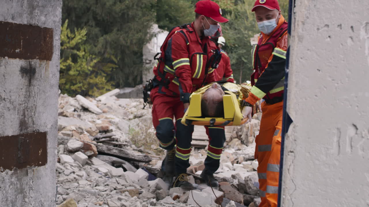 Injured Person Rescue Operation by First Responders