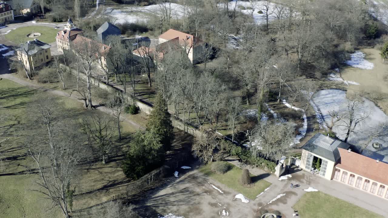 imágenes aéreas de drones de weimar en un soleado día de primavera