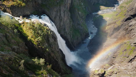 the famous waterfall voringsfossen in norway impressive beauty of scandinavian nature