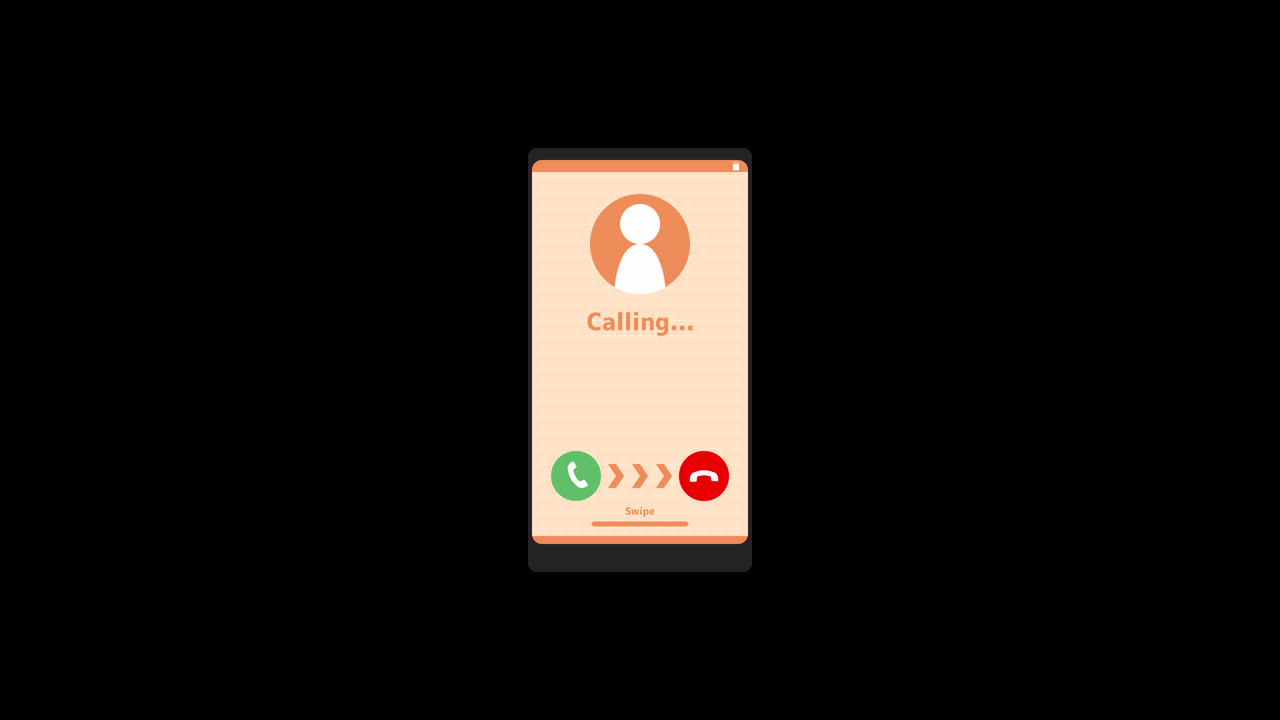 Incoming Phone Call Illustration