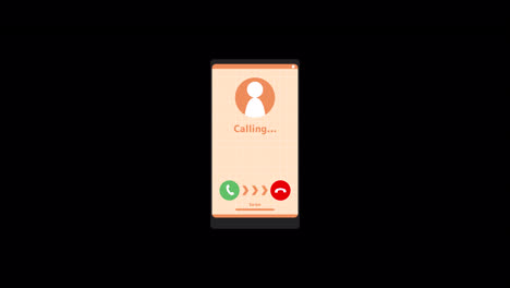 incoming phone call illustration