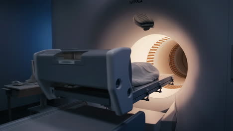 patient entering an mri machine for a medical scan