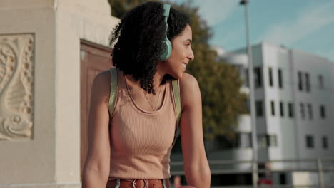 summer, rollerskate and girl with headphones