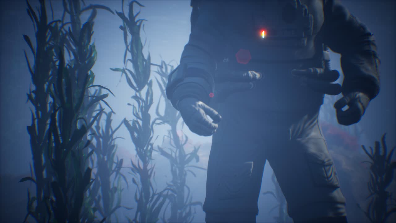 astronauta espacial en el mar