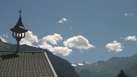 clouds over austrian alps