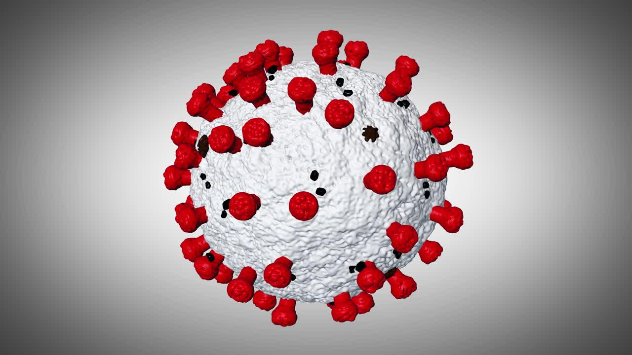 coronavirus (covid-19) girando en modo de bucle sin costuras