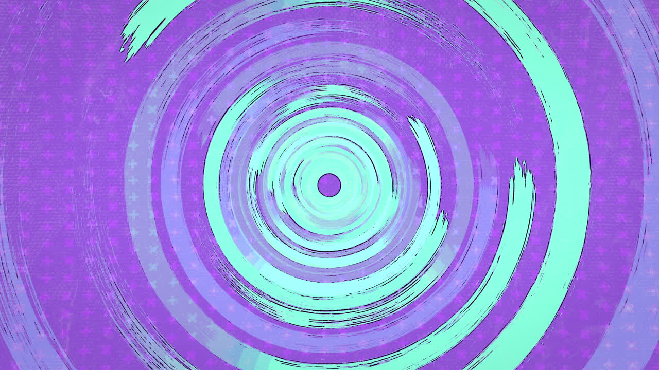 Retro Glitch Hypnotic Circles