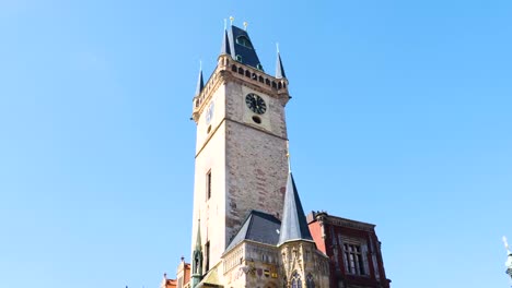 old town hall tower, astronomical clock prague, czech republic