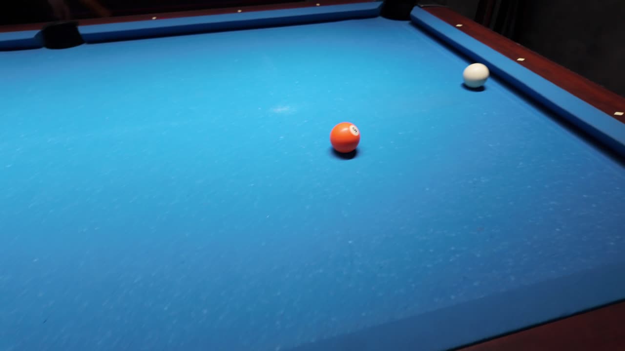 Pool Game in Progress