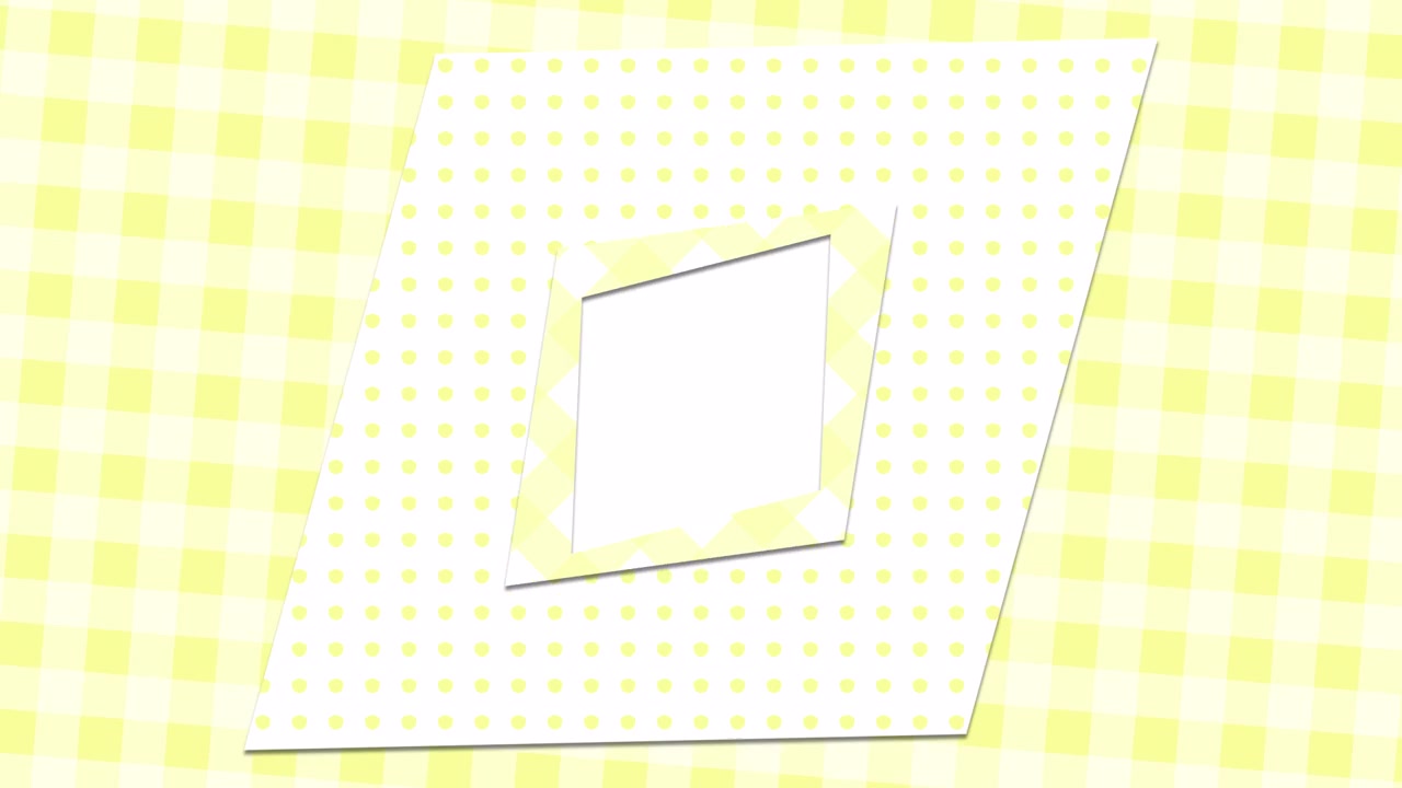 Yellow Dotted Background with Checkered Pattern