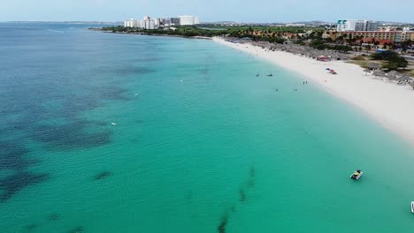 aruba eagle beach drone cruise backwards