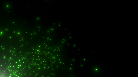 Motion-green-particles-and-stars-in-galaxy-abstract-background-1