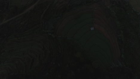 cinematic drone shot - aerial view of a plantation located on a cliff in sri lanka