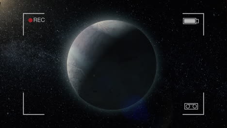 imagen capturada de un planeta en el espacio
