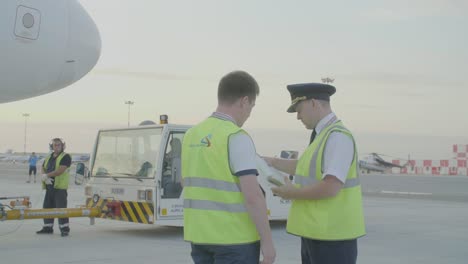 airport personnel in action