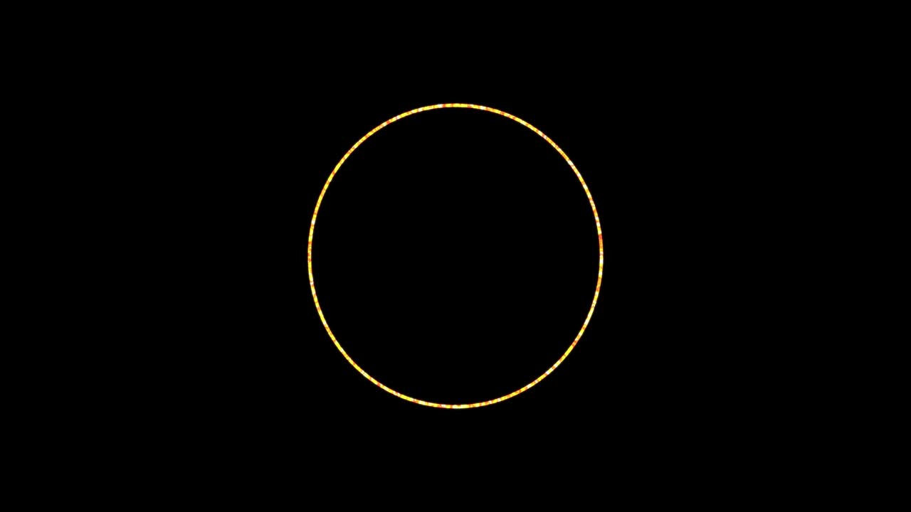 반이는 원, 갈의 불, 원형의 움직임, 반이는 금의 프레임