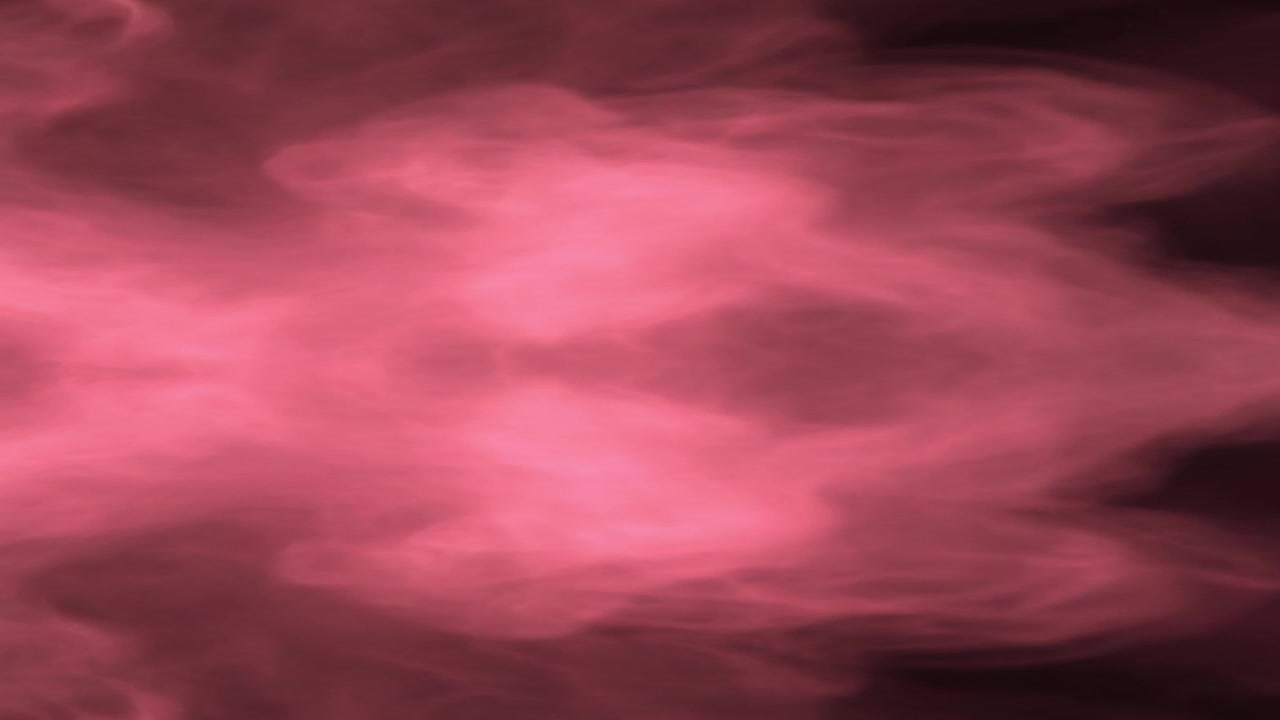 Nuvole di Fumo Rosa Astratte in Espansione su Sfondo Nero