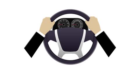 the animation of the car driving