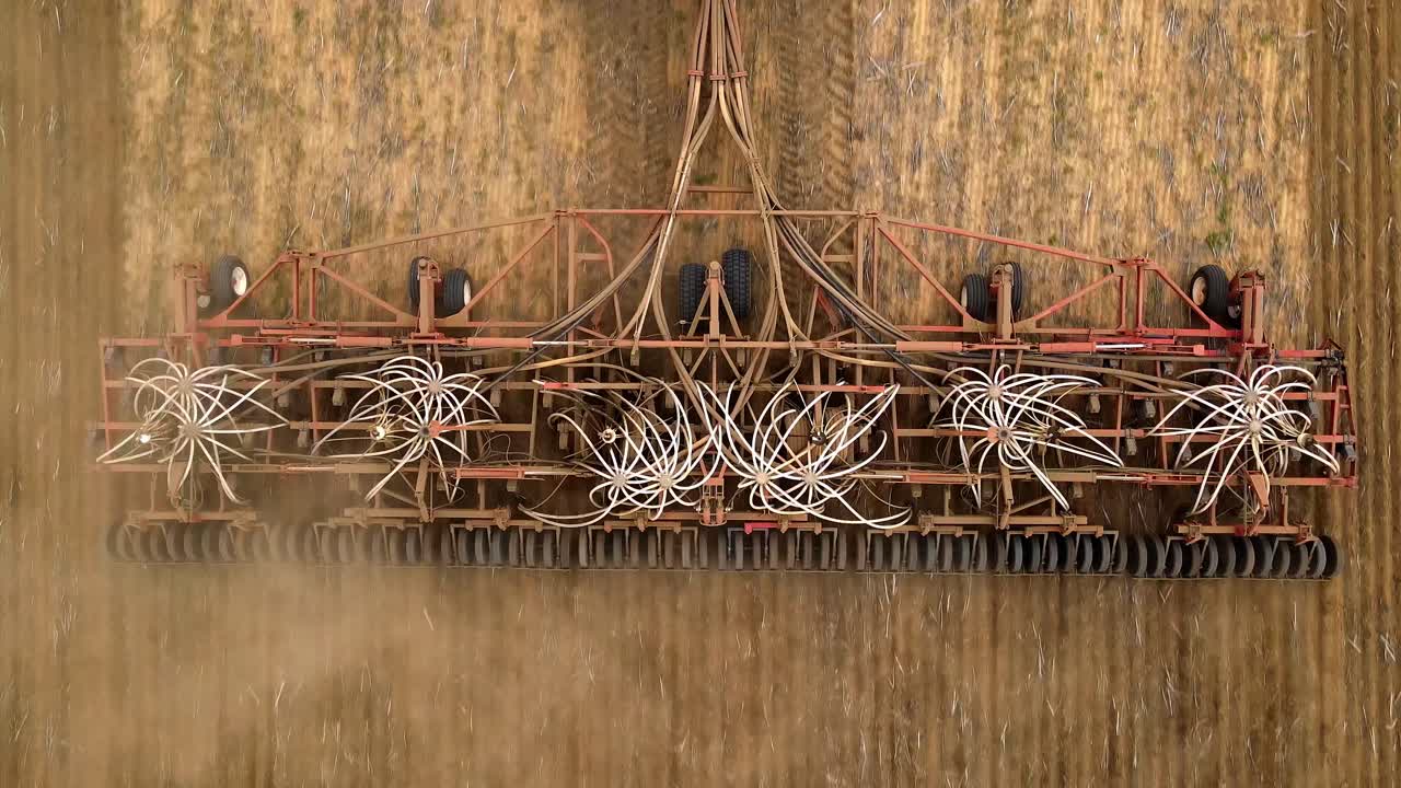 New Seeding equipment towed by a tractor across a healthy paddock-3