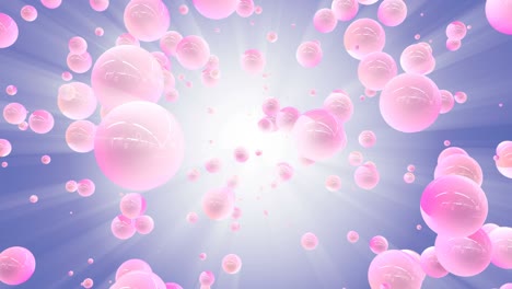 sphere particle background. decorative floating ball