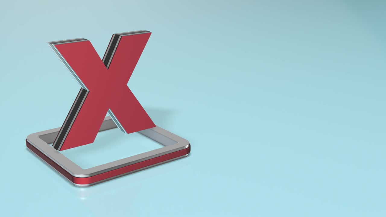 animación de la marca de comprobación roja