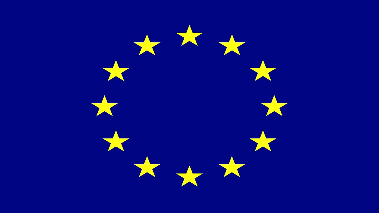 ブレグジット。欧州連合が分裂し、英国旗が現れる。EU離脱国民投票。