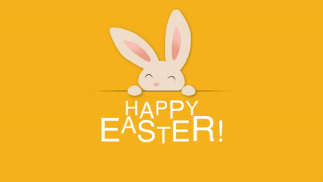 Happy-Easter-text-and-rabbit-on-orange-background-2