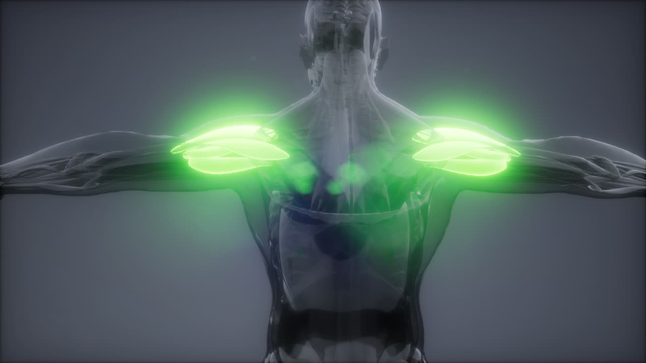 델토이드 - 눈에 보이는 근육 해부학 지도