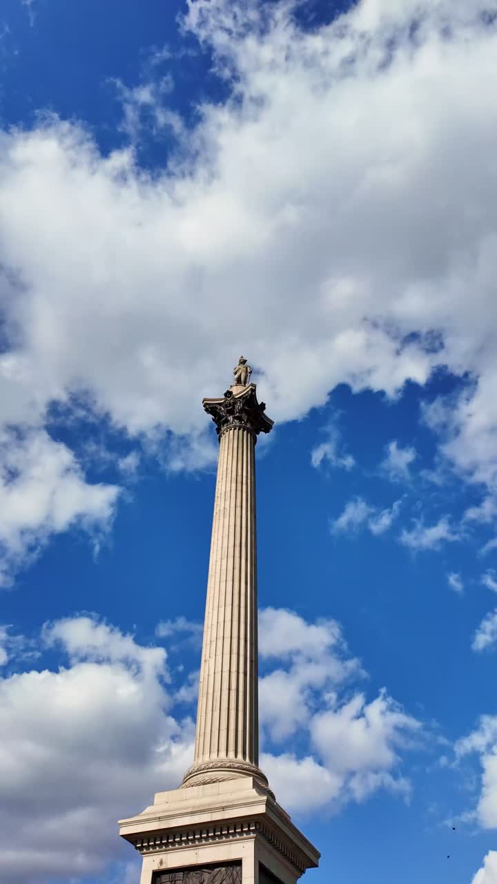 Nelson's Column in Trafalgar Square, London