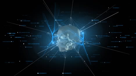 abstract skull background 4k