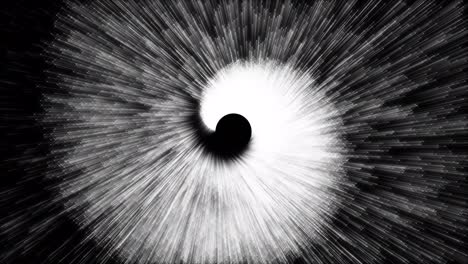 4k abstract seamless loop white streak flow particles swirl effect motion on black background for your event, vj, concert, title, preview, presentation.