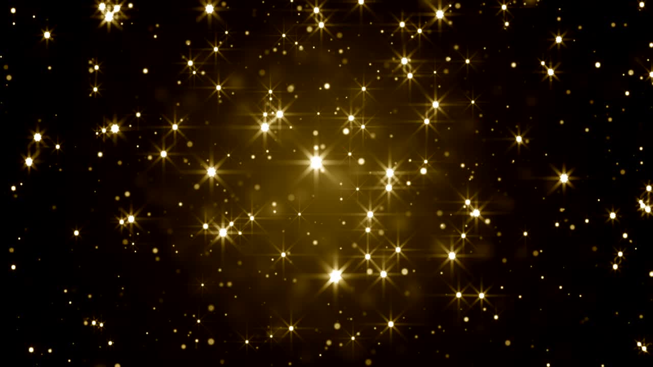 partículas de oro brillo bokeh premio polvo abstracto bucle de fondo