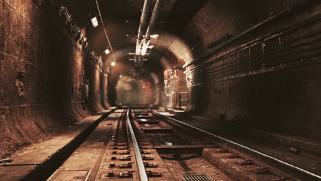 Licht-In-Der-Nacht-Im-U-Bahn-Tunnel-Der-Altstadt