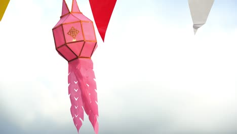 paper lantern on festival in country