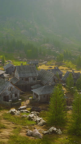 misty mountain village