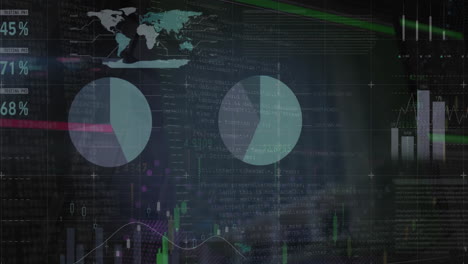 Animación-Del-Procesamiento-De-Datos-Financieros-En-Un-Moderno-Edificio-De-Oficinas.