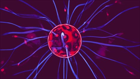erupciones cómicas de plasma como fondo decorativo o como ejemplo científico