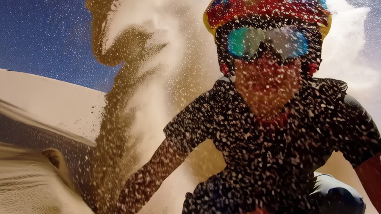 Sandboarding in the Desert