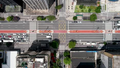 paulista avenue at downtown sao paulo brazil. tourism landmark.