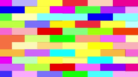 colorida caja de forma geométrica movimiento de bucle sin costuras suavemente alrededor puede ser utilizado como fondo para la educación del niño.