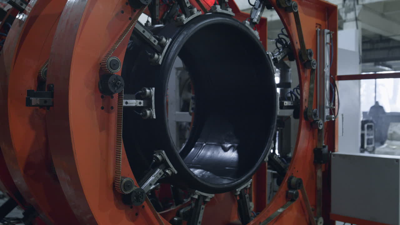 Tire plant robotic automat setting process in modern manufacture facility