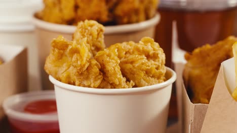 finger foods and fries takeout order