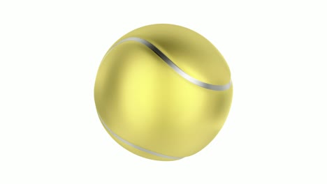 golden tennis ball