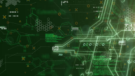 animation of data processing over chemical structures