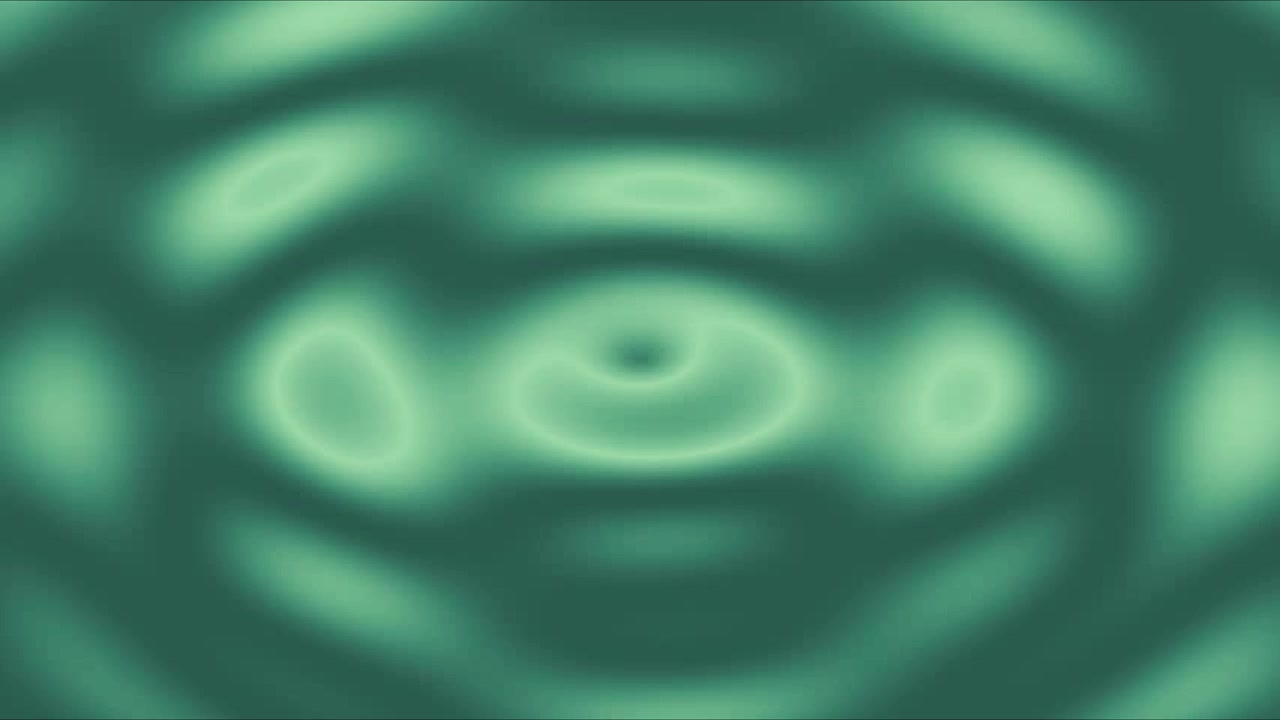 Abstract Green Liquid Surface with Rippling Waves