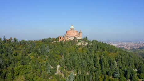 sanctuary of the madonna di san luca, bologna, emilia-romagna, italy, october 2021