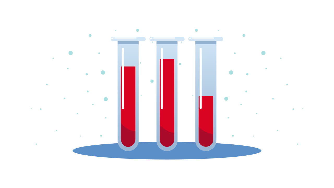 tubes test with blood laboratory