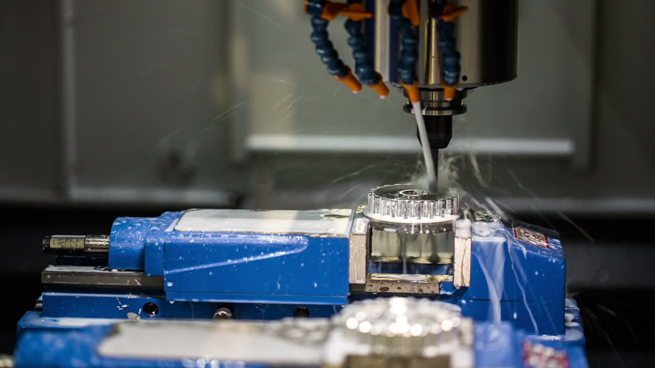 macchina di fresatura cnc per la lavorazione dei metalli.